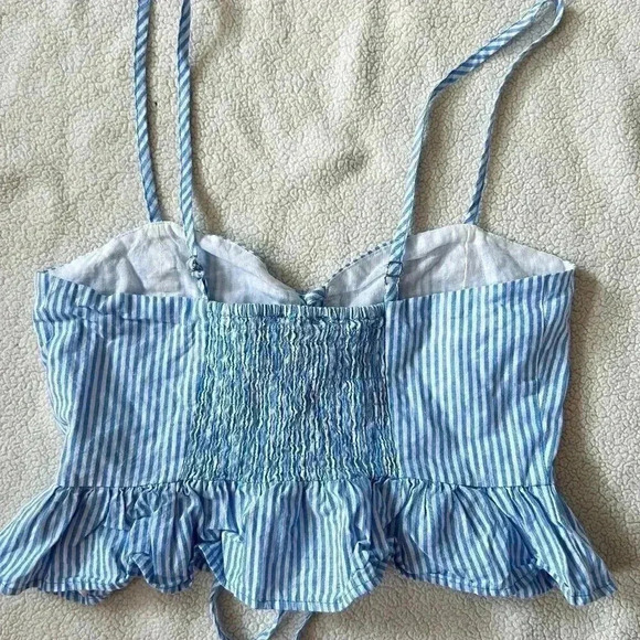 Forever 21 Blue Cropped Tank Top - Picture 4 of 6